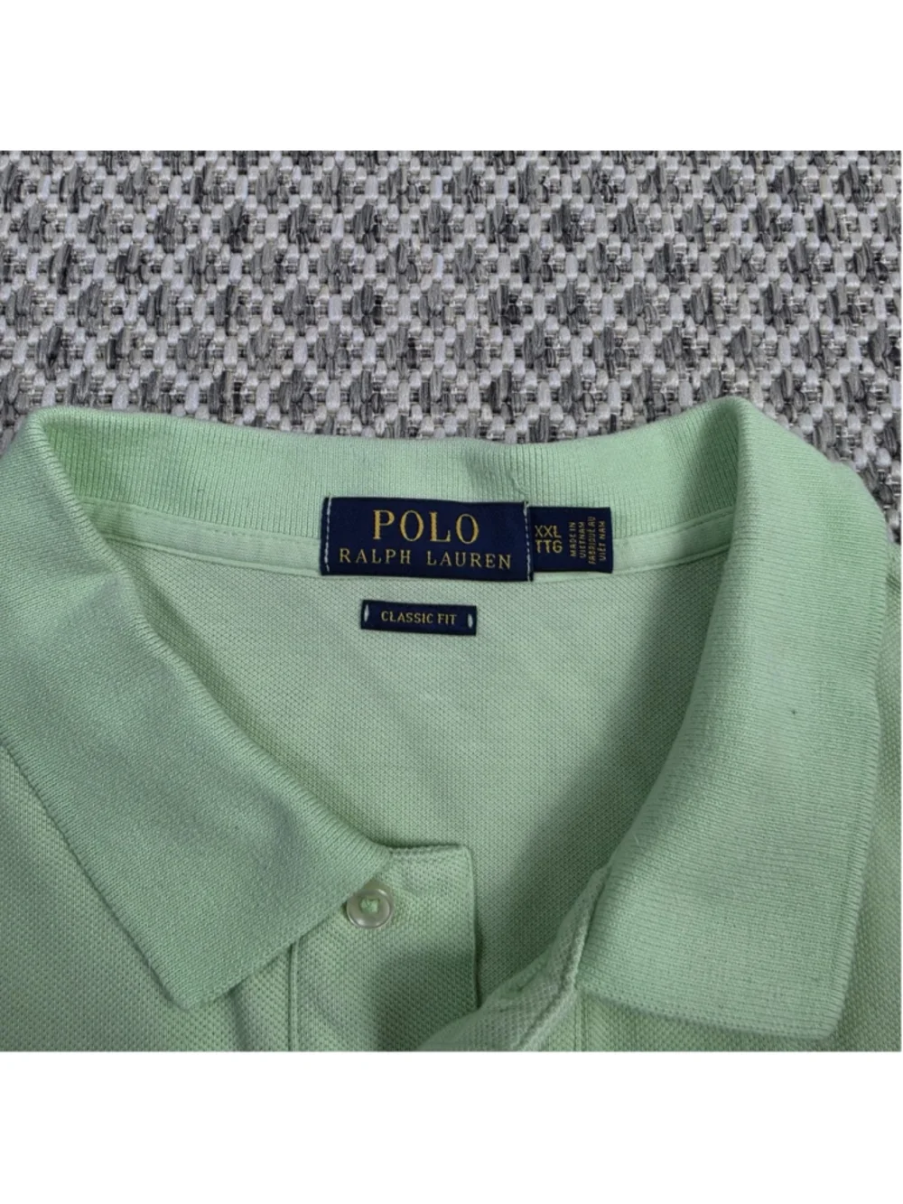 Polo Ralph Lauren Classic Fit Polo Shirt Men’s XXL Mint Green Cotton Pony Logo